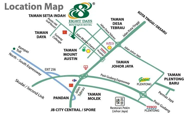 Eight Days Boutique Hotel - Mount Austin Johor Bahru